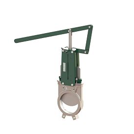 Задвижка (затвор) шиберная Tecofi VG6400-02EP0100 Ду 100 Ру10 нержа...